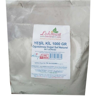 Kaia Life Yeşil Kil Öğütülmüş Doğal Saf Naturel 1000 gr