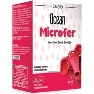 Orzax Ocean Microfer Yeni Nesil Demir Desteği Damla 30