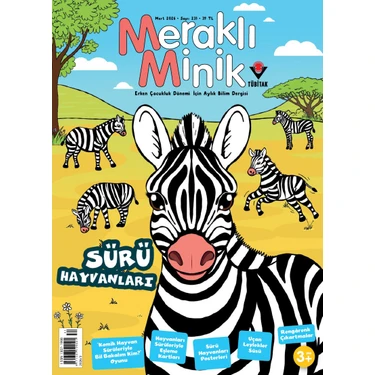 Tübitak Yayınları Meraklı Minik Dergi Mart 2026 (3-6