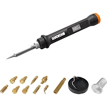 WX744.9 Makerx 20VOLT Profesyonel Dijital Lehim Tabancası + 12 Aksesuar (Akü Dahil