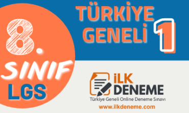 8.Sınıf Türkiye Geneli Online Deneme Sınavı 1
